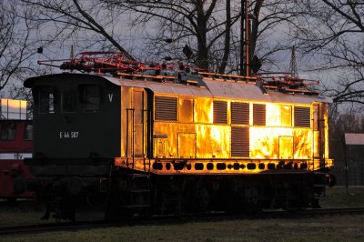 E44 507am 19.02.2014 im Bw Weimar, ©Jrg Trommler, Arnstadt